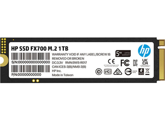 HP FX700 1TB PCIe Gen 4x4 M.2 NVMe 2.0 SSD [8U2N3AA#]