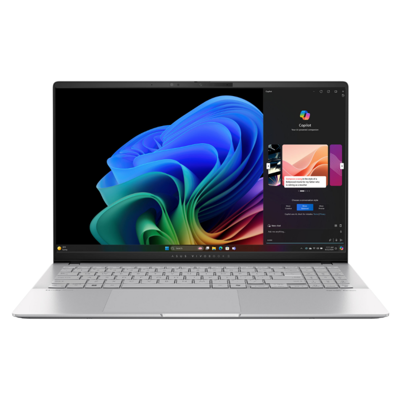 ASUS VIVOBOOK S15 S5507QA 15.6'' OLED Qualcomm SNAPDRAGON 16Go 1To SSD W11H Silver 24M (90NB14Q2-M00120)
