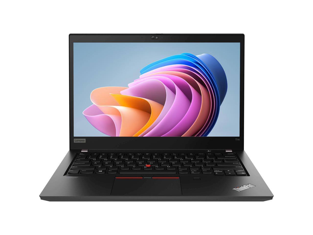 Lenovo ThinkPad T14 Gen 1 Laptop | 14" FHD IPS (1080p) | Intel Core i5-10310U (up to 4.40GHz) Hexa-Core (10th Gen), 16GB RAM, 256GB NVMe SSD - Windows 11 - Intel UHD Graphics, USB-C (Thunderbolt), HDMI - Certified Refurbished (Grade A) - 1 Year Warranty