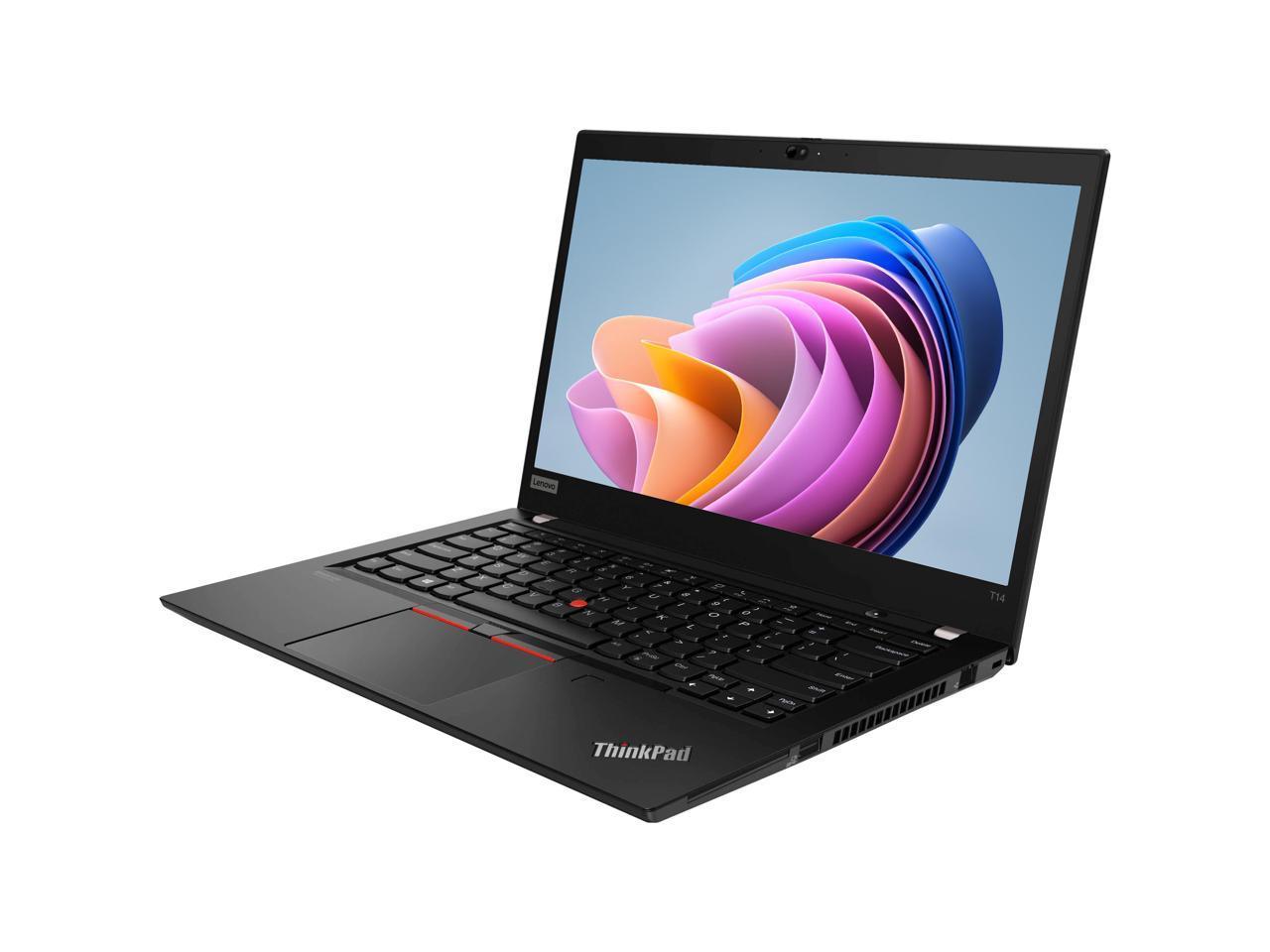 Lenovo ThinkPad T14 Gen 1 Laptop | 14" FHD IPS (1080p) | Intel Core i5-10310U (up to 4.40GHz) Hexa-Core (10th Gen), 16GB RAM, 256GB NVMe SSD - Windows 11 - Intel UHD Graphics, USB-C (Thunderbolt), HDMI - Certified Refurbished (Grade A) - 1 Year Warranty