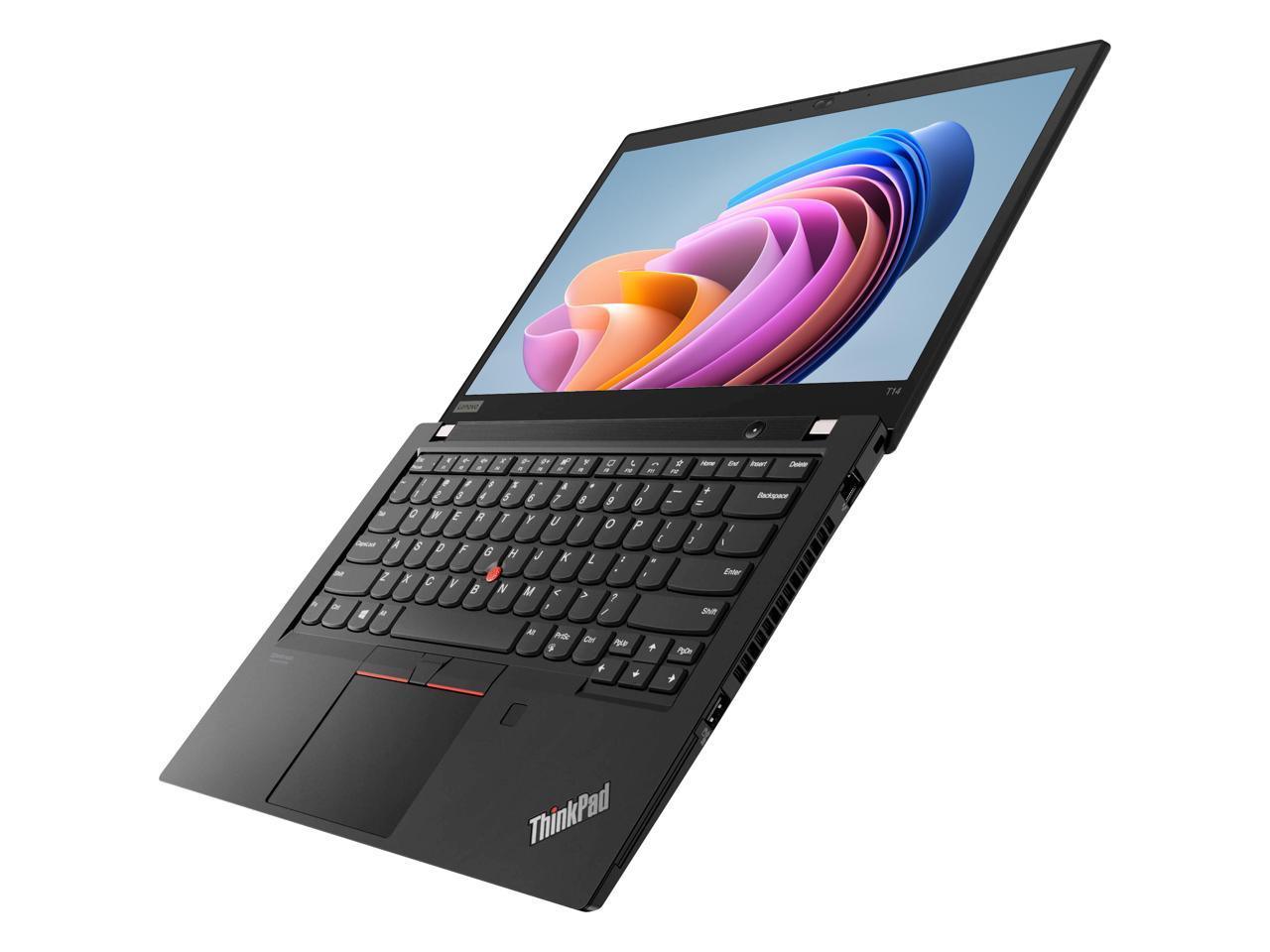 Lenovo ThinkPad T14 (Gen 1) Laptop | 14" FHD IPS (1080p) | Intel Core i5-10310U (up to 4.40GHz) Hexa-Core (10th Gen), 32GB RAM, 512GB NVMe SSD - Windows 11 - Intel UHD Graphics, USB-C (Thunderbolt), HDMI - Certified Refurbished (Grade A) - 1 Year Warranty