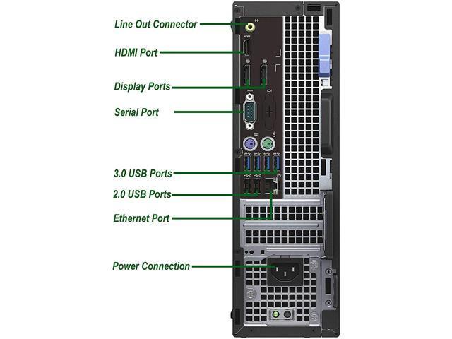 Dell OptiPlex 3050 (SFF) Desktop  | Intel Core i3-7100 (7th Gen) 3.90 GHz, 8GB DDR4 RAM, 256GB NVMe M.2 SSD, USB3.0 & HDMI, DisplayPort, 1GBe LAN  Port, Includes Wi-Fi, Keyboard & Mouse | Windows 10 Pro, Certified Refurbished- 1 Year Warranty