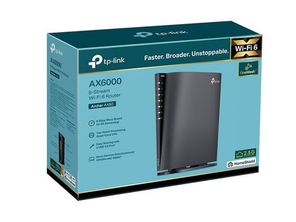 TP-Link ARCHER-AX80 AX6000 8-Stream Wi-Fi 6 Router with 2.5G Port