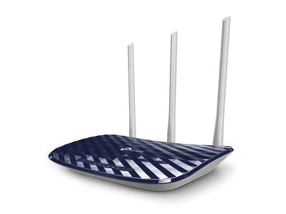 TP-Link AC750 Wireless Dual Band Router (Archer C20) , 2.4GHz 300Mbps + 5GHz 433Mbps, 3 External Antennas (Archer C20) Black | AC750 Wireless Dual Band Router (ARCHER C20)