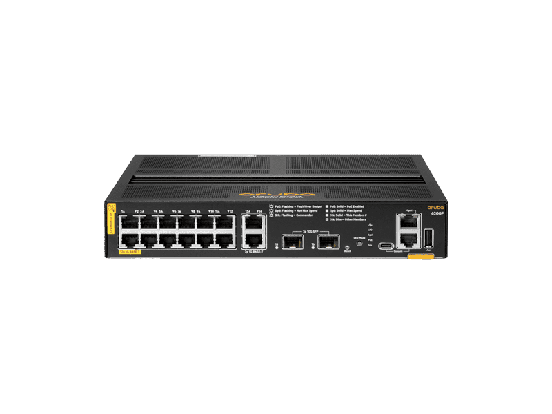 HPE R8Q72A Aruba CX 6200F 12-Port POE+ 139W Manageable Gigabit  Switch