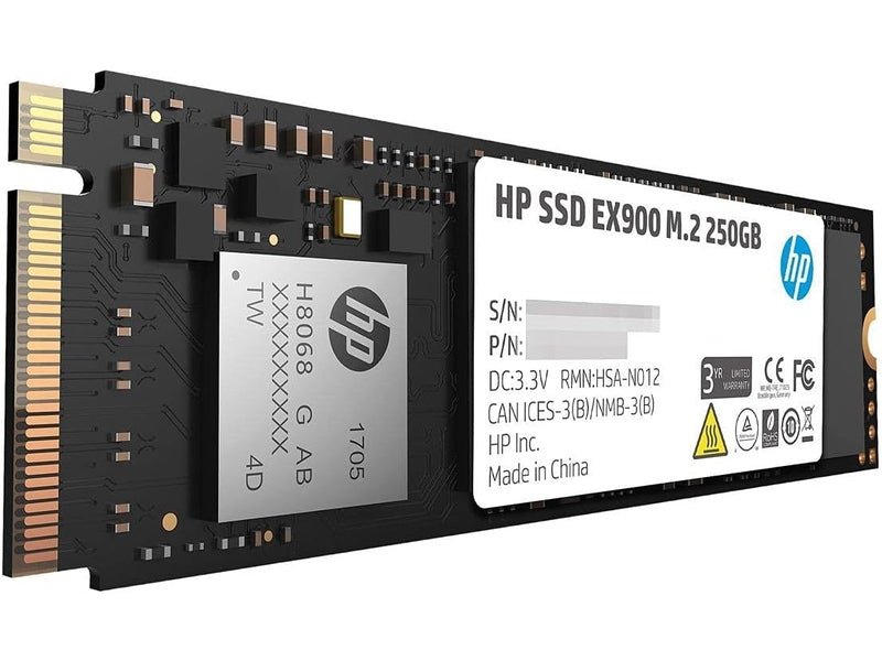 HP EX900 250GB PCIe3.0x4 SSD M.2 SSD 3D NAND Flash [2YY43AA#]