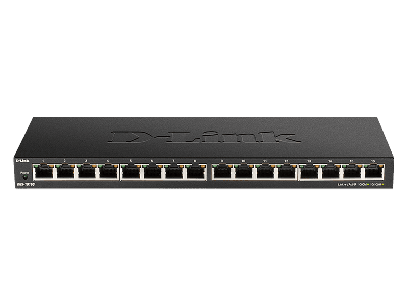D-Link DGS-1016S 16-Port Low Profile Gigabit Unmanaged Switch