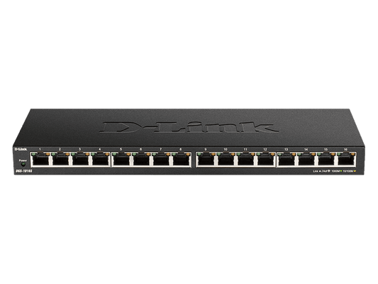D-Link DGS-1016S 16-Port Low Profile Gigabit Unmanaged Switch
