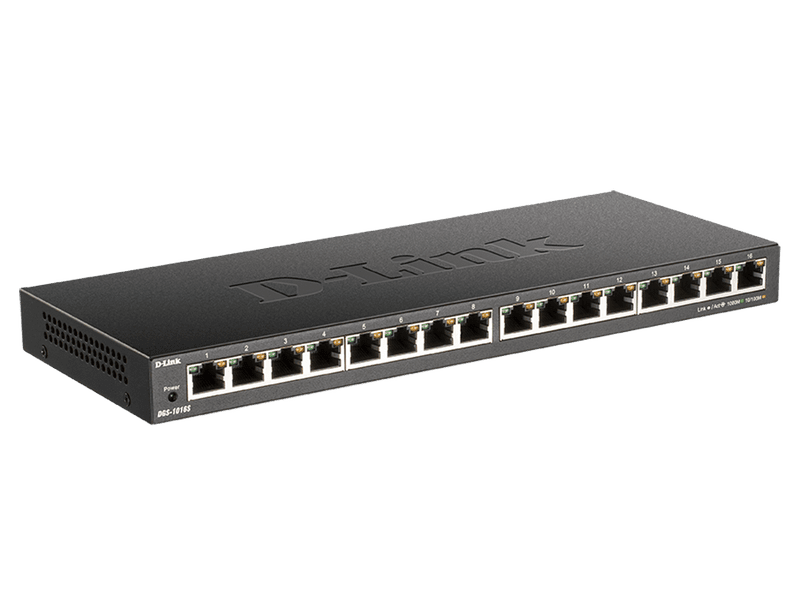 D-Link DGS-1016S 16-Port Low Profile Gigabit Unmanaged Switch