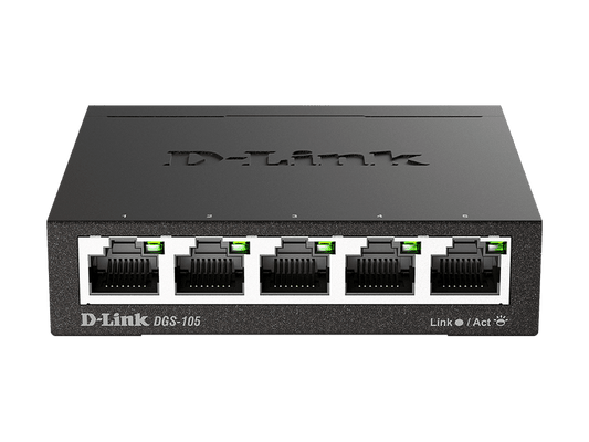 D-Link DGS-105 5-Port Gigabit Desktop Switch (Metal Housing)