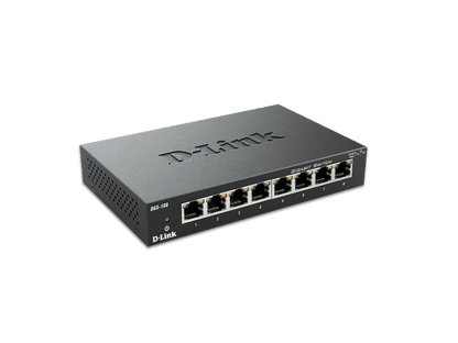 D-Link DGS-108 8-Port Gigabit Desktop Switch (Metal Housing)