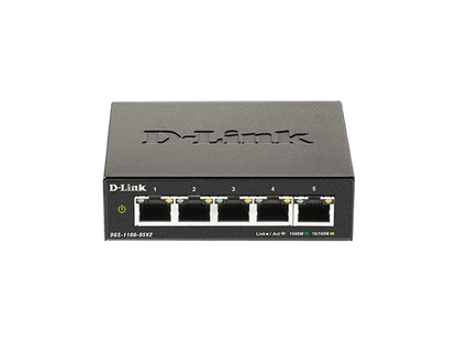 D-Link DGS-1100-05V2 5-Port Gigabit Smart Managed Switch
