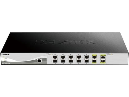 D-Link DXS-1210-12SC 12-Port Gigabit Ethernet Managed Switch with 10x10G SFP+ and 2x10G BASE-T Ports