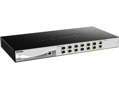 D-Link DXS-1210-12SC 12-Port Gigabit Ethernet Managed Switch with 10x10G SFP+ and 2x10G BASE-T Ports