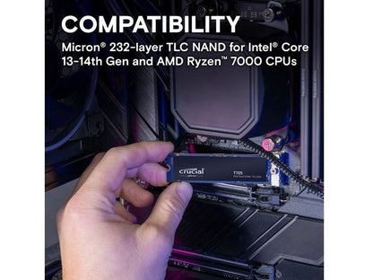 Crucial T705 PCIe Gen5 NVMe M.2 SSD 2TB - CT2000T705SSD3