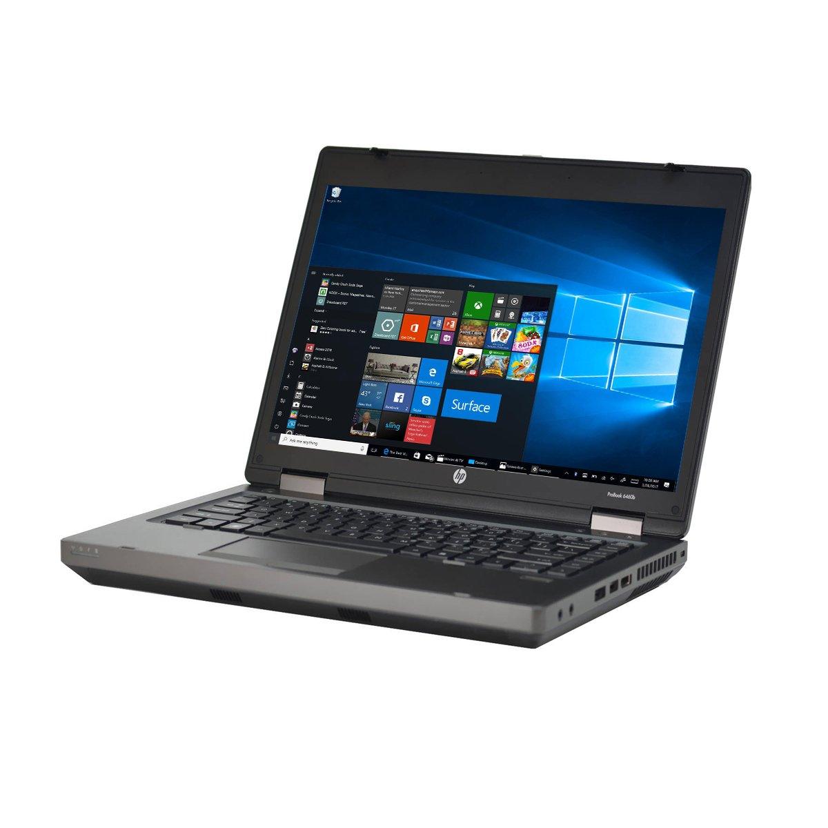 HP ProBook 6460b 14" HD (720p) Notebook PC - Intel Core i5-2410M @ 2.90 GHz (2nd Gen), 16GB RAM, 512GB SSD, Integrated Graphics, DVD-RW, VGA, DisplayPort (DP), Ethernet, Windows 10 Pro x64 (Certified Refurbished Grade A) - 1 Year Warranty