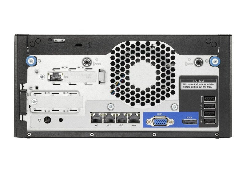 CTO Build - HPE ProLiant MicroServer Gen10 Plus v2 E-2314 2.8GHz 4-core 32GB Memory & 2xDC600M 960GB 4LFF-NHP 180W External PS Server
