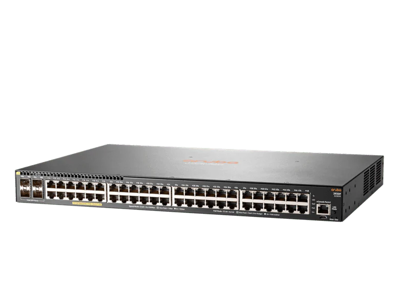 HPE JL262A Aruba 2930F 48-Port PoE+ 370W Manageable Gigabit Switch with 4x1G SFP