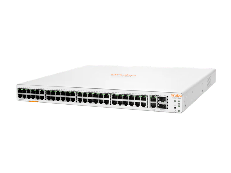 HPE JL808A Aruba Instant On 1960 48-Port Non-PoE Manageable Gigabit Switch w/ 2X10G SFP+