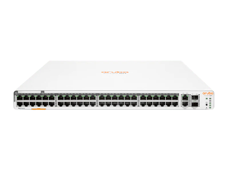 HPE JL809A Aruba Instant On 1960 48-Port PoE 600W Manageable Gigabit Switch w/  2X10G SFP+