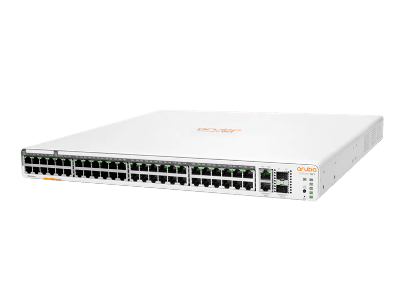 HPE JL809A Aruba Instant On 1960 48-Port PoE 600W Manageable Gigabit Switch w/  2X10G SFP+