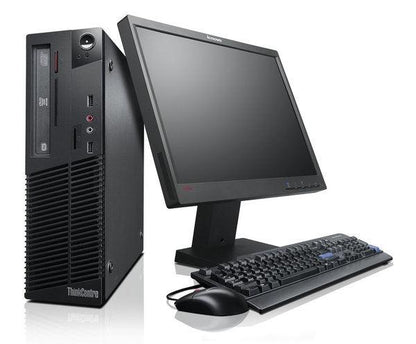 Lenovo ThinkCentre M93P (SFF) & Lenovo ThinkVision 22" (FHD) Monitor - COMBO - Intel Core i5-4570 Quad Core @ 3.6GHz (4th Gen) / 16GB RAM / 256GB SSD / Wi-Fi, Key & Mouse, USB 3.0, VGA, DisplayPort, 1Gb Eth, Win 10 Pro - 1 Year Warranty