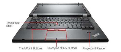 Lenovo ThinkPad T430s 14.1" Ultraslim Laptop - Intel Core i5 @ 2.6Ghz , 8GB RAM, 128GB SSD, Windows 7 Pro x64 | Grade A (Certified Refurbished) | Webcam, USB 3.0 + DisplayPort | 90 Days Warranty