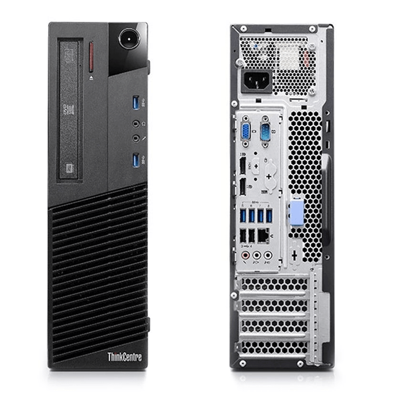 Lenovo ThinkCentre M93P (SFF) / Intel Quad Core i5-4570 (4th Gen) @ 3.6GHz / 8GB DDR3 RAM / 128GB SSD (Solid State Drive) / Wi-Fi, Keyboard & Mouse / USB 3.0 / VGA / DP / Gigabit Ethernet / Windows 10 Pro - 1 Year Warranty - Small Form Factor Desktop