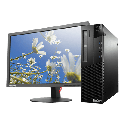 Lenovo ThinkCentre M93P (SFF) & Lenovo ThinkVision 22" (FHD) Monitor - COMBO - Intel Core i5-4570 Quad Core @ 3.6GHz (4th Gen) / 16GB RAM / 256GB SSD / Wi-Fi, Key & Mouse, USB 3.0, VGA, DisplayPort, 1Gb Eth, Win 10 Pro - 1 Year Warranty