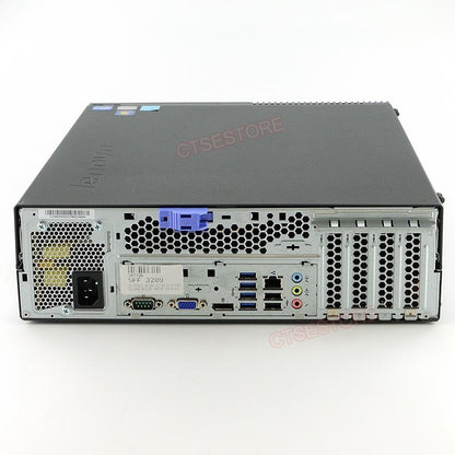 Lenovo ThinkCentre M92P Desktop PC - (SFF) Small Form Factor | Intel Core i5-3470 @ 3.20GHz (Quad-Core), 8GB RAM, 128GB SSD | USB Wi-Fi, Keyboard & Mouse, USB 3.0 , VGA, DisplayPort, Gigabit Ethernet | Windows 10 Pro x64 - 1 Year Warranty
