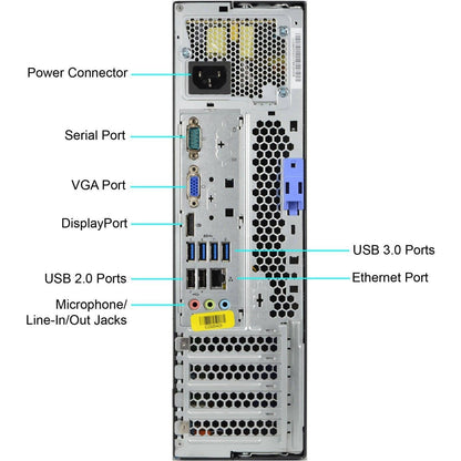 Lenovo ThinkCentre M92P (SFF) Desktop | Intel Core i5-3470 @ 3.20GHz (Quad-Core), 8GB RAM, 256GB SSD, Windows 10 Pro x64 | Intel HD Graphics, DisplayPort, VGA, USB 3.0, 1Gb Ethernet, Wi-Fi, Keyboard & Mouse | Small Form Factor PC, 1 Year Warranty