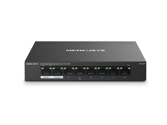 Mercusys 7-Port PoE+ 65W Gigabit Desktop Switch with RJ45 ports