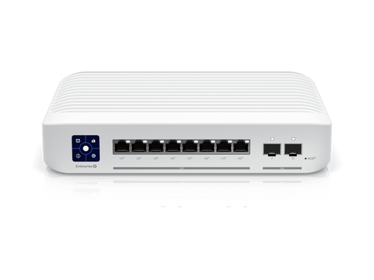 Ubiquiti (USW-Enterprise-8-PoE) 8-Port 2.5 GbE PoE+ 120W Switch w/ 2x 10G SFP+ Uplinks