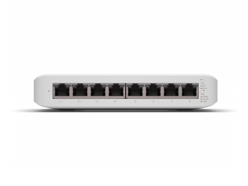 Ubiquiti UniFi Switch Lite 8 Port Gigabit Managed Switch, 4-Port PoE+ 52W
