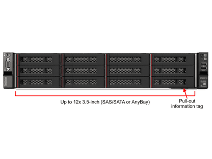 Lenovo SR650 V2 Rack Server Xeon Silver 4310 16GB 8-bay 3.5" 930-8i 750W 3YR