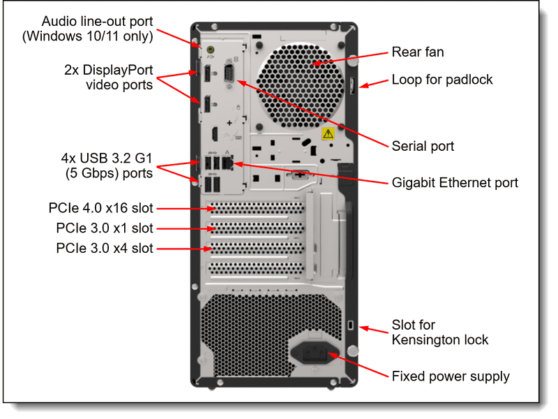 Lenovo ST50 V2 Tower Server Xeon E-2324G 8GB 2-Bay 3.5" 300W 3YR