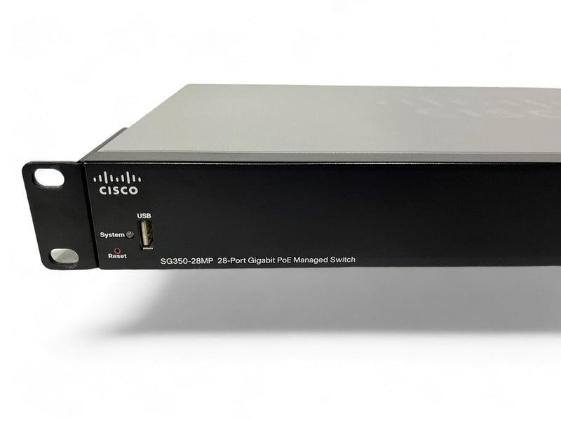 **Used/Refurbished** Cisco 350 Series SG350-28MP 24-port Gigabit PoE+ Managed Switch with 382W Power Budget