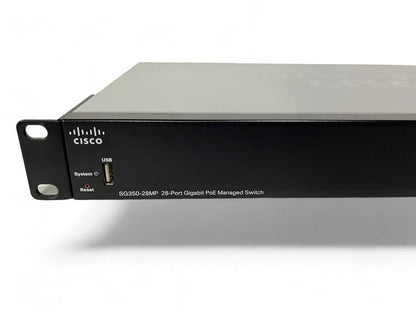 **Used/Refurbished** Cisco 350 Series SG350-28MP 24-port Gigabit PoE+ Managed Switch with 382W Power Budget