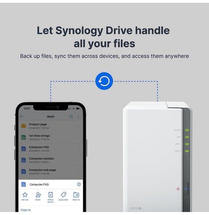 Serveur NAS DS223J Synology DiskStation 2Bay24M