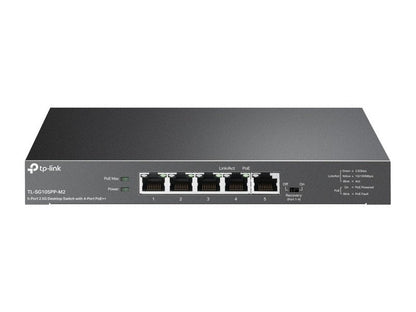 TP-Link TL-SG105PP-M2 4-Port PoE++ 123W 2.5G Desktop Switch with 2.5G RJ45 port