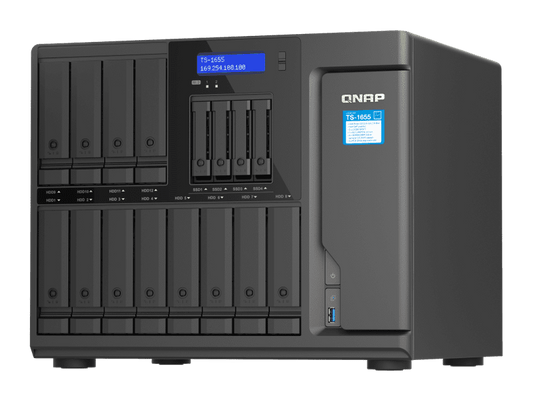 QNAP 16-Bay Intel Atom C5125 NAS Diskless