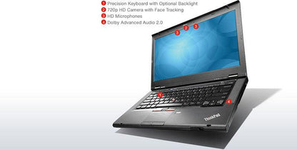 Lenovo ThinkPad T430s UltraThin 14"  Laptop - Intel Core i7 3520m 2.9GHz  / 16GB Memory / 180GB Solid State Drive /  14" HD+ LED (1600x900 pixels) / Webcam / USB 3.0 + DisplayPort  / IBM Certified Refurbished / Windows 10 Professional x64 + 1YR Warranty