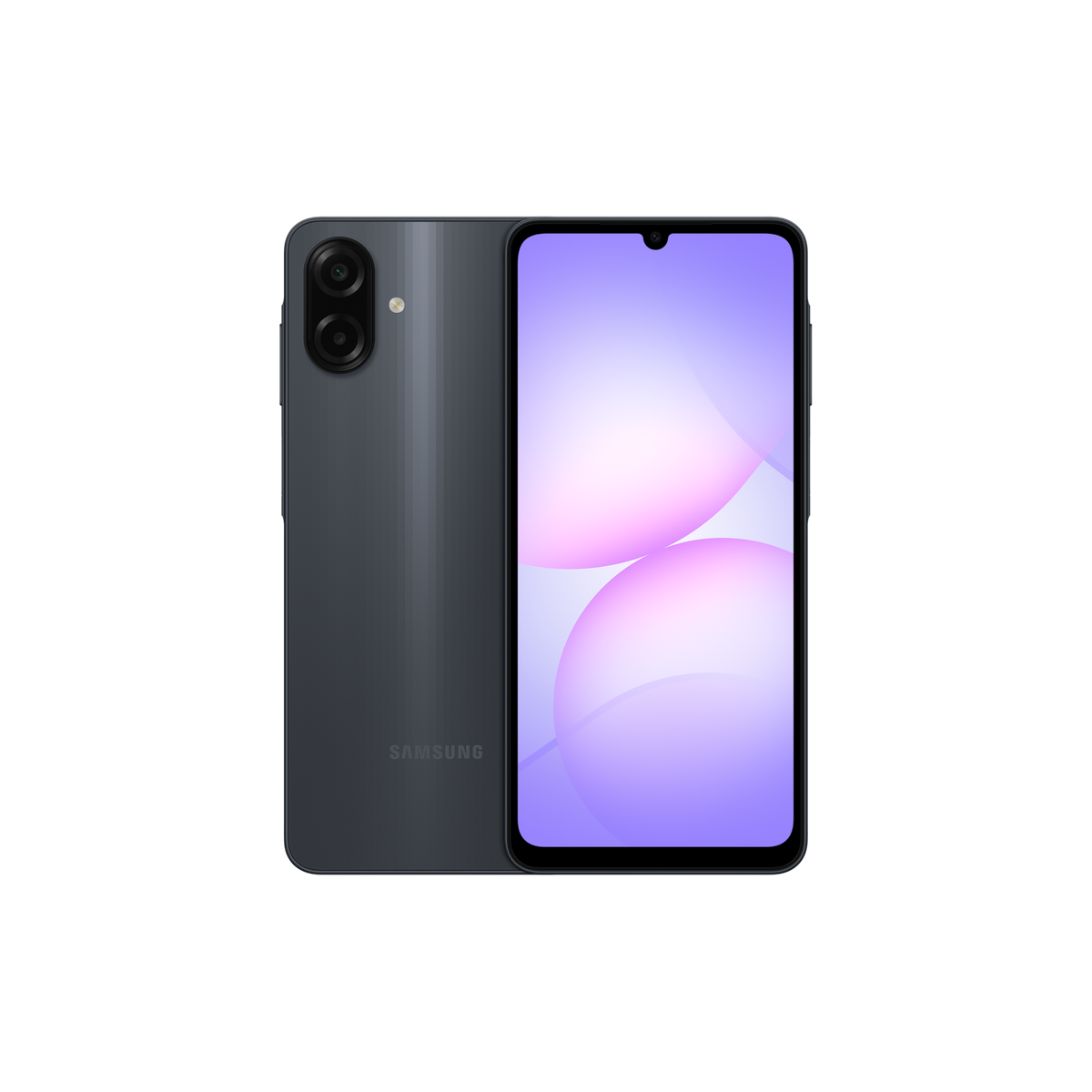 Samsung Galaxy A07 noir – vue de face