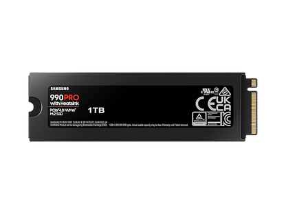 Samsung 990 PRO 1TB PCIe 4.0 NVMe M.2 2280 SSD with Heatsink