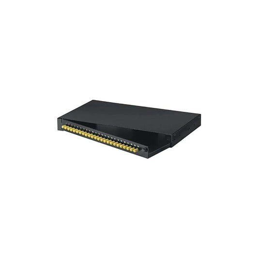 Black Box JPM370A-R2 Rackmount Fiber Panels, 1U, Loaded with (24) Single-Mode/Multimode Connectors, ST, 24 Simplex - ADYASTORE casablanca maroc