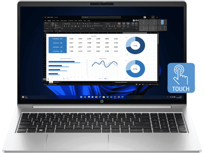 HP ProBook 450 15.6" G10 i7-1355U 16GB 512GB SSD, 15.6" FHD Touch Display Laptop, Wi-Fi 6E, Bluetooth 5.3, 4G LTE, W11P - [9E954PT]