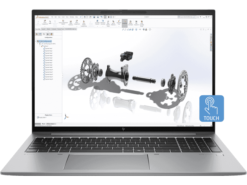 HP ZBook Firefly 16" G11 Core Ultra 7 32GB 1TB SSD RTXA500-4GB, 16" WQUXGA Touch Display Mobile Workstation PC, W11P laptop - [A1PH5PT]