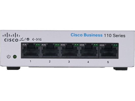 Cisco CBS110-5T-D-AU CBS110 5-Port Unmanaged Gigabit Switch