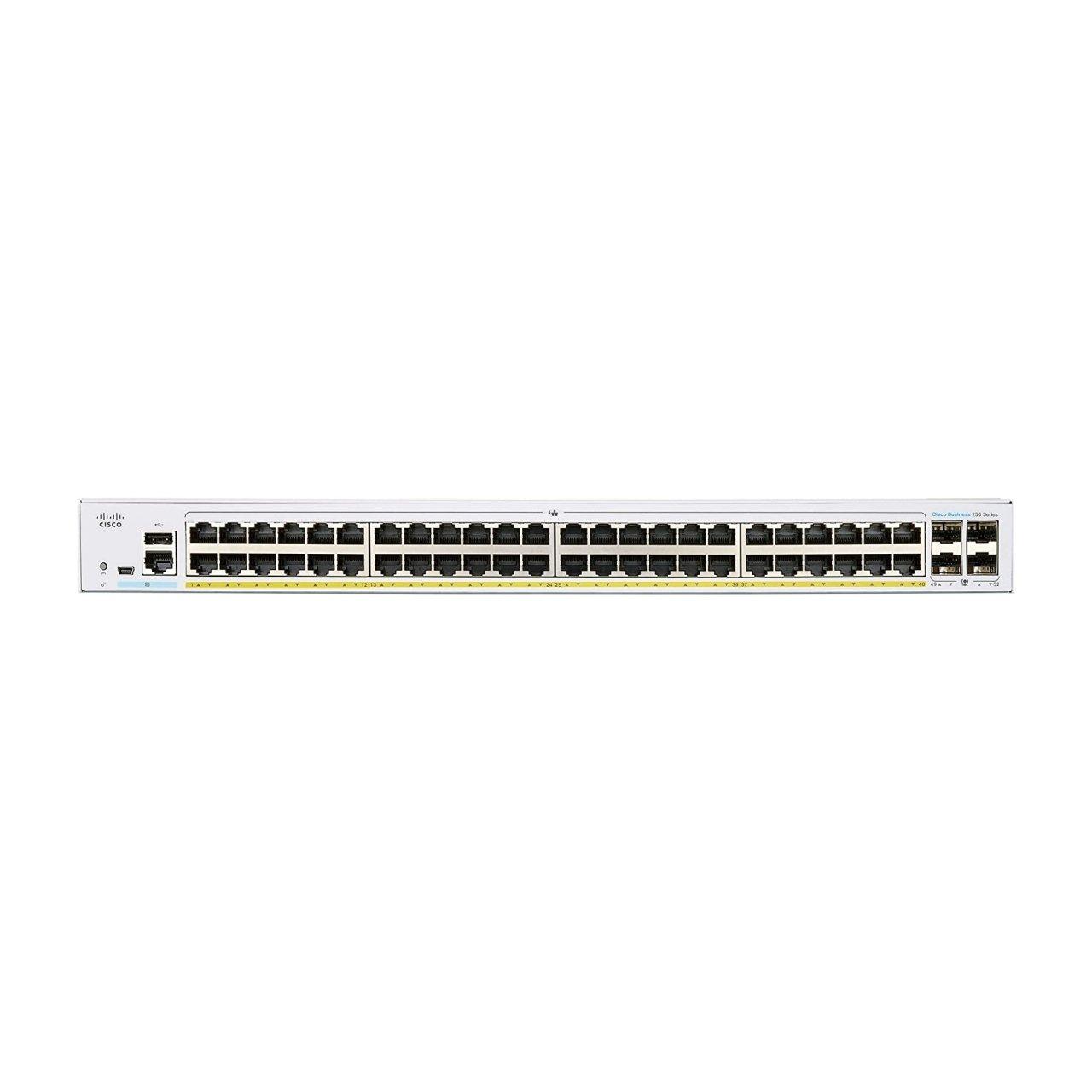 CBS250 Smart 48-port GE, PoE, 4x1G SFP | 800 MHz ARM | 512MB DRAM | 256MB Flash - ADYASTORE casablanca maroc