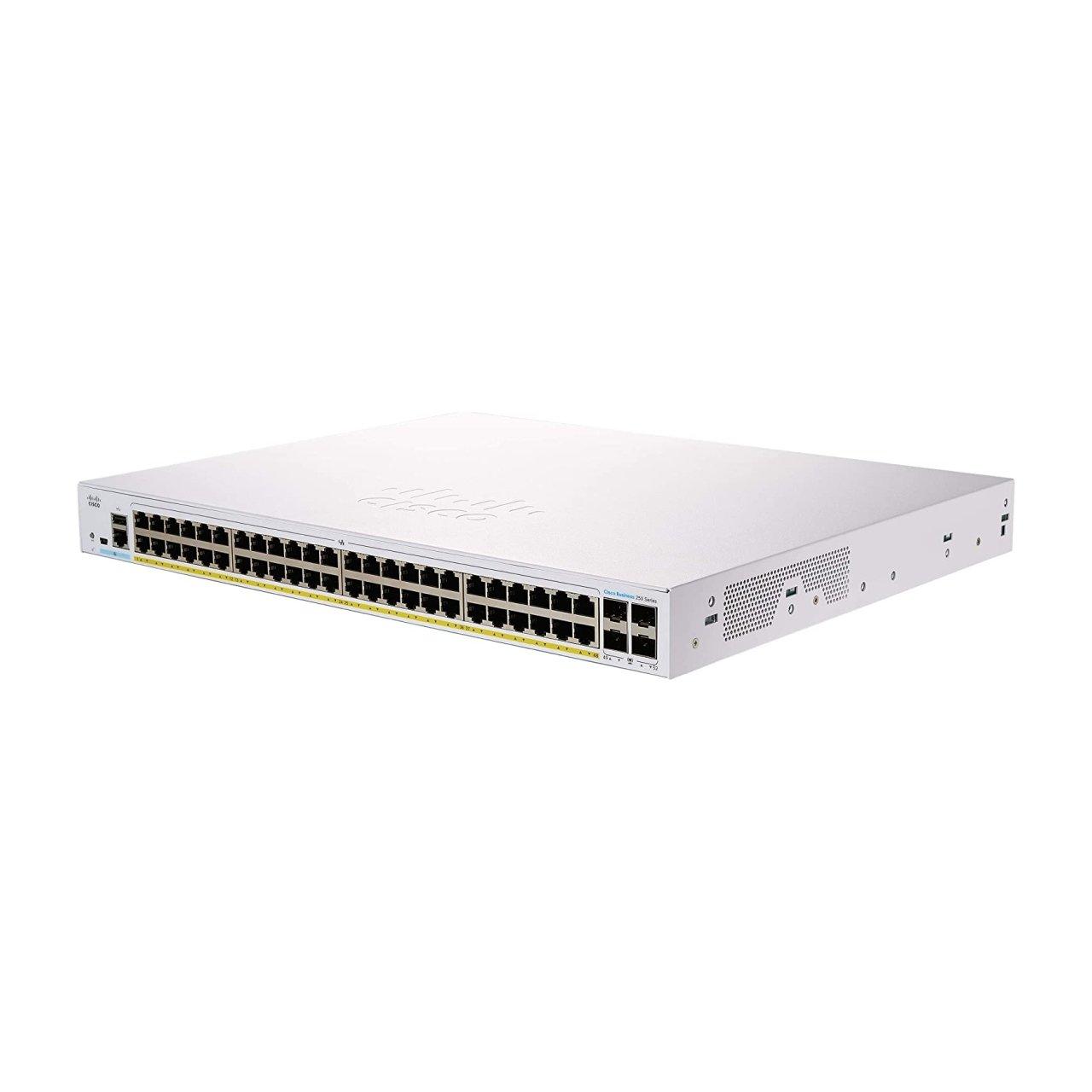 CBS250 Smart 48-port GE, PoE, 4x1G SFP | 800 MHz ARM | 512MB DRAM | 256MB Flash - ADYASTORE casablanca maroc